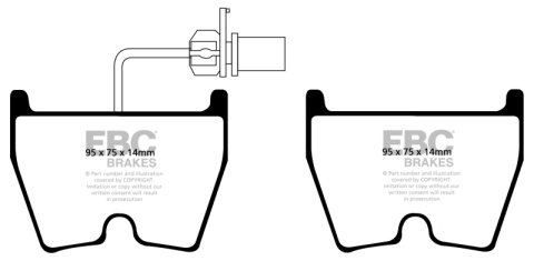 EBC 2018+ Audi TT RS Quattro 2.5L Turbo Bluestuff Front Brake Pads thumbnail 4