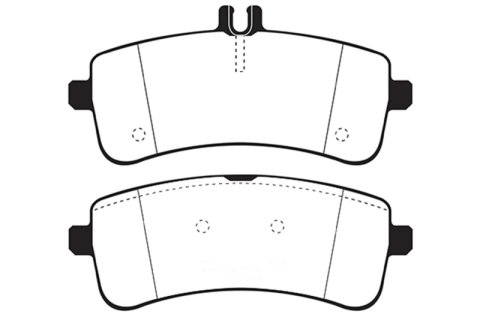 EBC 2015+ Mercedes-Benz C63 S AMG (W205) 4.0L Twin Turbo Bluestuff Rear Brake Pads thumbnail 2