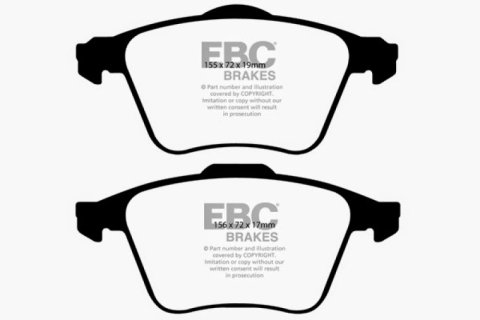EBC 08-10 Volvo S60 2.5 Turbo T5 Yellowstuff Front Brake Pads thumbnail 7