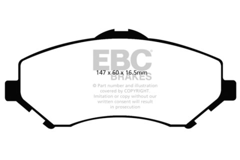 EBC 08-11 Chrysler Town & Country 3.3 Ultimax2 Front Brake Pads thumbnail 4