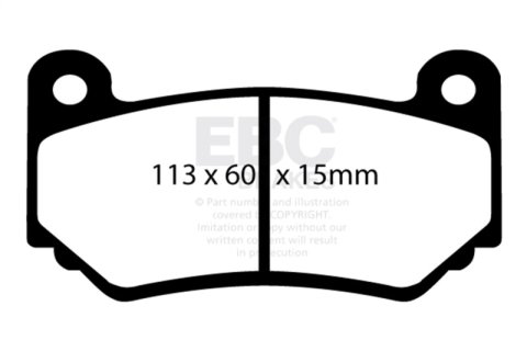 EBC 08-11 Lotus Exige 1.8 Supercharged (240) Greenstuff Front Brake Pads thumbnail 7