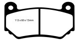 EBC 08-11 Lotus Exige 1.8 Supercharged (240) Yellowstuff Front Brake Pads thumbnail 1