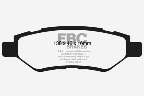EBC 08-13 Cadillac CTS 3.0 Ultimax2 Rear Brake Pads thumbnail 4