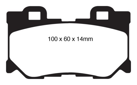 EBC 08-13 Infiniti FX50 5.0 Greenstuff Rear Brake Pads