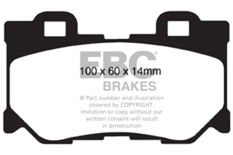 EBC 08-15 Infiniti G37 3.7 Bluestuff Rear Brake Pads thumbnail 5