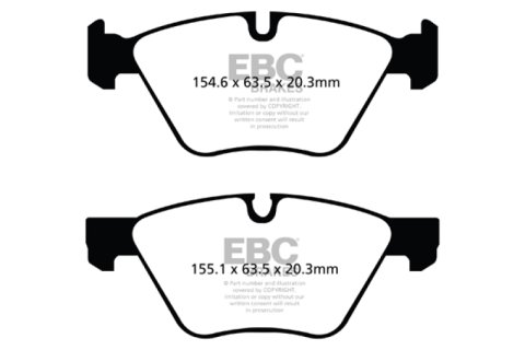 EBC 09+ BMW Z4 3.0 (E89) Redstuff Front Brake Pads thumbnail 4