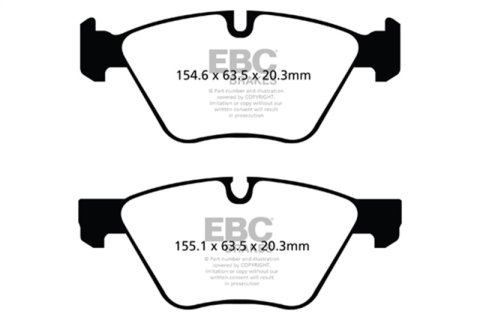 EBC 09+ BMW Z4 3.0 (E89) Redstuff Front Brake Pads thumbnail 6