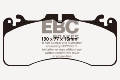EBC 09+ Lexus LS460 4.6 Sport Redstuff Front Brake Pads thumbnail 5