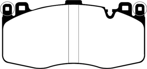 EBC 15-19 BMW X5M 4.4TT (F85) Yellowstuff Front Brake Pads thumbnail 3