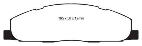 EBC 09-11 Dodge Ram 2500 Pick-up 5.7 2WD/4WD Ultimax2 Rear Brake Pads