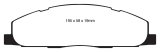 EBC 09-11 Dodge Ram 2500 Pick-up 5.7 2WD/4WD Yellowstuff Rear Brake Pads thumbnail 2