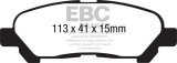 EBC 09-13 Toyota Highlander 2.7 2WD/4WD Greenstuff Rear Brake Pads thumbnail 5