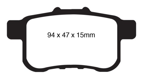 EBC 09-14 Acura TSX 2.4 Redstuff Rear Brake Pads thumbnail 1