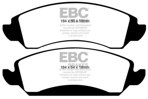 EBC 09-14 Cadillac Escalade 6.0 Hybrid Ultimax2 Front Brake Pads thumbnail 5