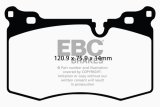 EBC 09-14 Mini Hardtop 1.6 Turbo J.C Works Redstuff Front Brake Pads thumbnail 6