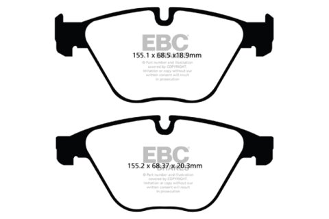 EBC 10+ BMW 535i 3.0 Turbo (F10) Yellowstuff Front Brake Pads thumbnail 6