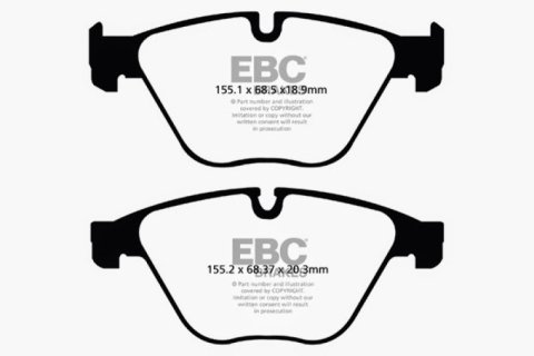 EBC 10+ BMW 535i 3.0 Turbo (F10) Yellowstuff Front Brake Pads thumbnail 7
