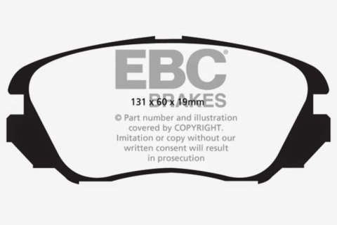 EBC 10+ Buick Allure (Canada) 3.0 Redstuff Front Brake Pads thumbnail 4