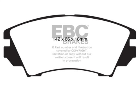 EBC 10+ Buick Allure (Canada) 3.0 Redstuff Front Brake Pads thumbnail 3