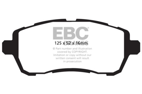 EBC 10+ Ford Fiesta 1.6L (Excl ST) Yellowstuff Front Brake Pads thumbnail 6
