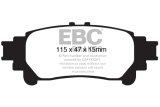 EBC 10+ Lexus RX350 3.5 (Japan) Extra Duty Rear Brake Pads thumbnail 2