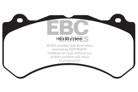 EBC 10-11 Cadillac SRX 2.8 Turbo Ultimax2 Front Brake Pads thumbnail 3