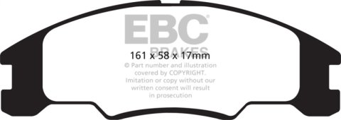 EBC 10-11 Ford Focus 1.6 Greenstuff Front Brake Pads thumbnail 5