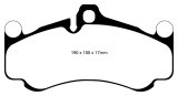 EBC 10-12 Porsche 911 (997) (Cast Iron Rotor only) 3.8 GT3 Yellowstuff Front Brake Pads thumbnail 1