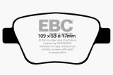 EBC 10-13 Audi A3 2.0 Turbo (Bosch rear caliper) Ultimax2 Rear Brake Pads thumbnail 4