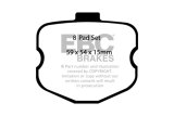 EBC 10-13 Chevrolet Corvette (C6) 6.2 Grand Sport Bluestuff Rear Brake Pads thumbnail 7