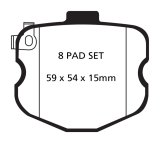 EBC 10-13 Chevrolet Corvette (C6) 6.2 Grand Sport Yellowstuff Rear Brake Pads thumbnail 1