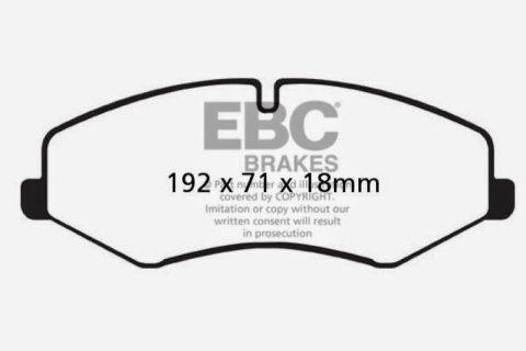 EBC 10-14 Land Rover LR4 5 Extra Duty Front Brake Pads thumbnail 1