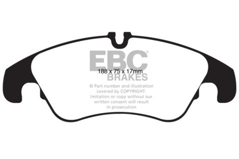 EBC 11 Audi A6 2.0 Turbo Greenstuff Front Brake Pads thumbnail 3