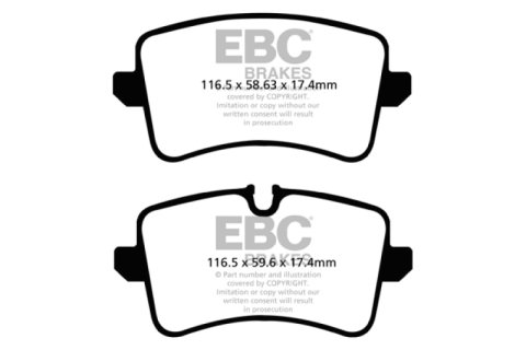 EBC 11 Audi A6 2.0 Turbo Greenstuff Rear Brake Pads thumbnail 3