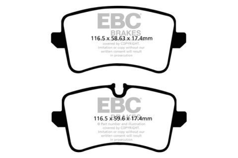 EBC 11 Audi A6 2.0 Turbo Yellowstuff Rear Brake Pads thumbnail 6