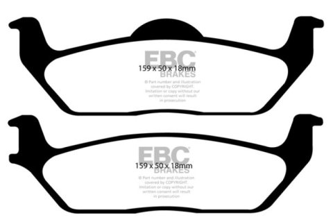 EBC 11 Ford F150 3.5 Twin Turbo (2WD) 6 Lug Extra Duty Rear Brake Pads thumbnail 3