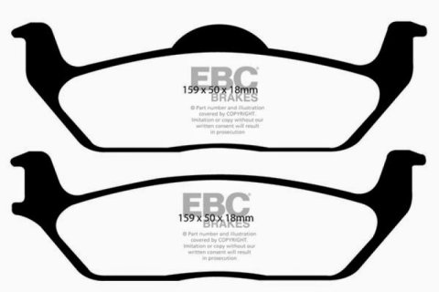 EBC 11 Ford F150 3.5 Twin Turbo (2WD) 6 Lug Yellowstuff Rear Brake Pads thumbnail 5