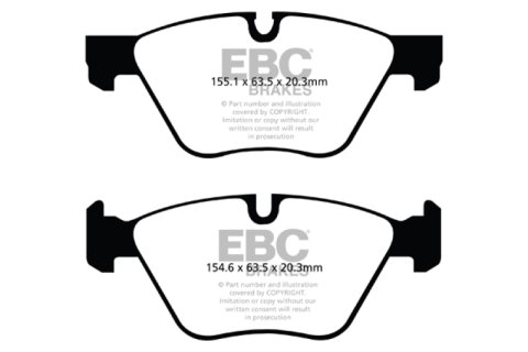 EBC 11+ BMW 528 2.0 Turbo (F10) Yellowstuff Front Brake Pads thumbnail 6