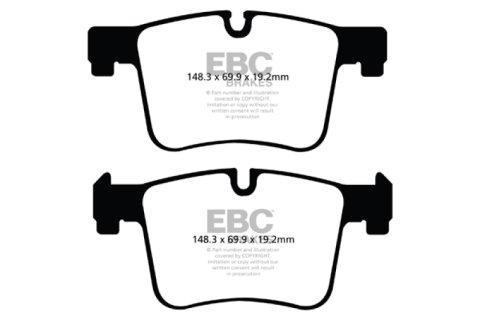 EBC 11+ BMW X3 2.0 Turbo (F25) Redstuff Front Brake Pads thumbnail 7
