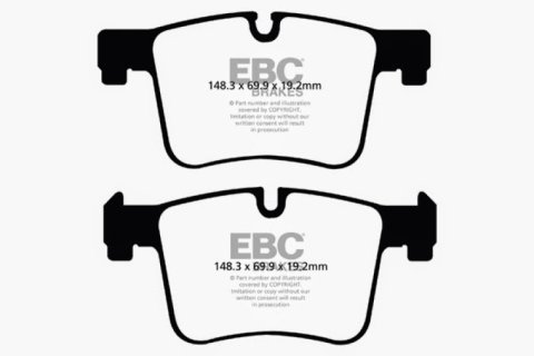 EBC 11+ BMW X3 2.0 Turbo (F25) Redstuff Front Brake Pads thumbnail 8