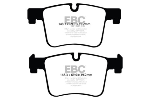 EBC 11+ BMW X3 2.0 Turbo (F25) Yellowstuff Front Brake Pads thumbnail 6