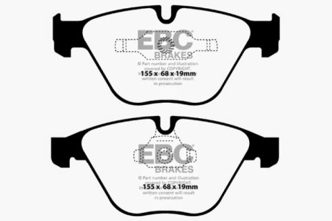 EBC 11+ BMW Z4 3.0 Twin Turbo iS (E89) Yellowstuff Front Brake Pads thumbnail 7