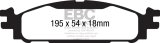 EBC 11+ Ford Explorer 2.0 Turbo 2WD Greenstuff Front Brake Pads thumbnail 3