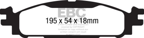 EBC 11+ Ford Explorer 2.0 Turbo 2WD Ultimax2 Front Brake Pads thumbnail 3