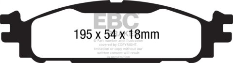 EBC 11-12 Ford Flex 3.5 Greenstuff Front Brake Pads thumbnail 4