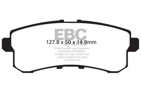 EBC 11-13 Infiniti QX56 5.6 Yellowstuff Rear Brake Pads thumbnail 8