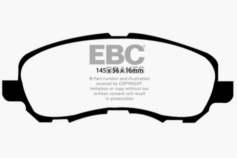 EBC 11-14 Chrysler 200 2.4 Ultimax2 Front Brake Pads thumbnail 4