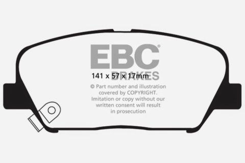 EBC 11-15 Kia Optima 2.0 Turbo Greenstuff Front Brake Pads thumbnail 4