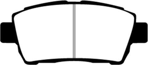 EBC 11-15 Scion IQ 1.3 Greenstuff Front Brake Pads thumbnail 4