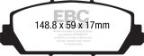 EBC 12+ Acura RDX 3.5 Redstuff Front Brake Pads thumbnail 5